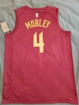 Maillot de Basket #4 Mobley Cavaliers 22-23 Rouge Imprimé